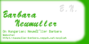 barbara neumuller business card